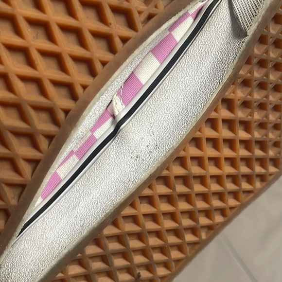 Vans Light Purple Checkerboard Lace Up Sneakers Size 9.5 - Picture 8 of 13